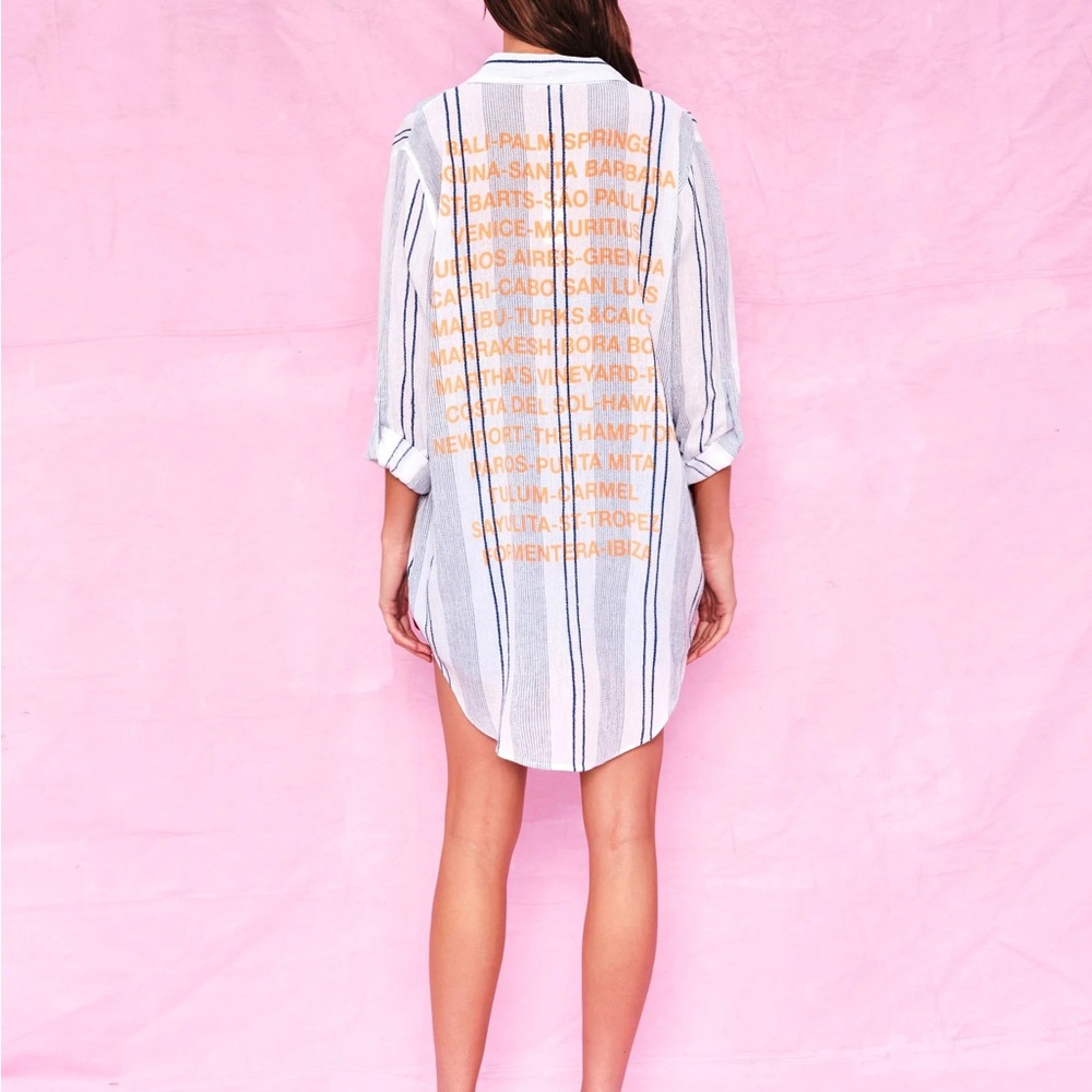 Sundry Destinations Shirt Button Down Long Sleeves Sold Out Size 1 = Small